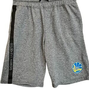 Golden State Warriors NBA Basketball Shorts Adult Small Gray Fleece Athletic Gym